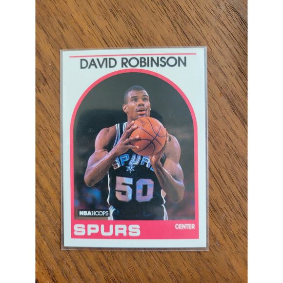 David Robinson 1989-1990 NBA Hoops Series 2 #310 - Rookie - San Antonio Spurs - Picture 1 of 2